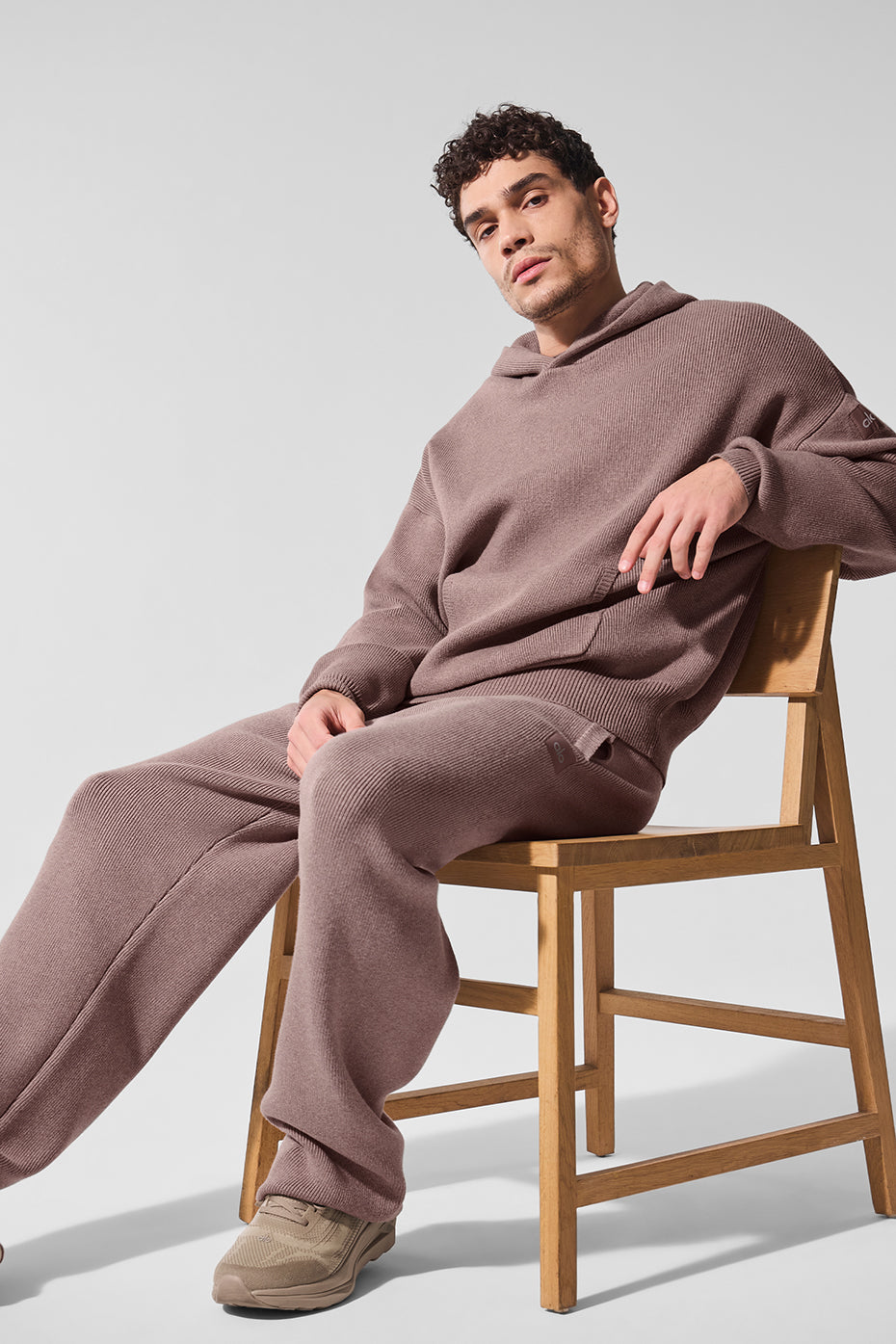 Scholar Hooded Sweater - Mushroom Heather image 5