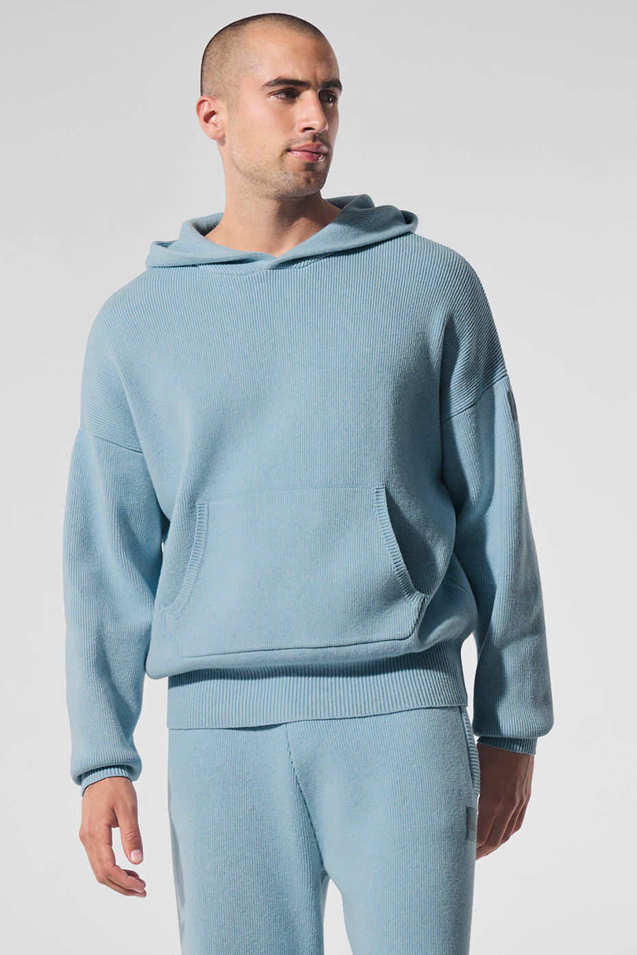 Scholar Hooded Sweater - Celestial Blue Heather image 1