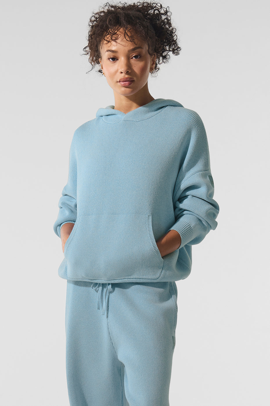 Scholar Hooded Sweater - Celestial Blue Heather image 1