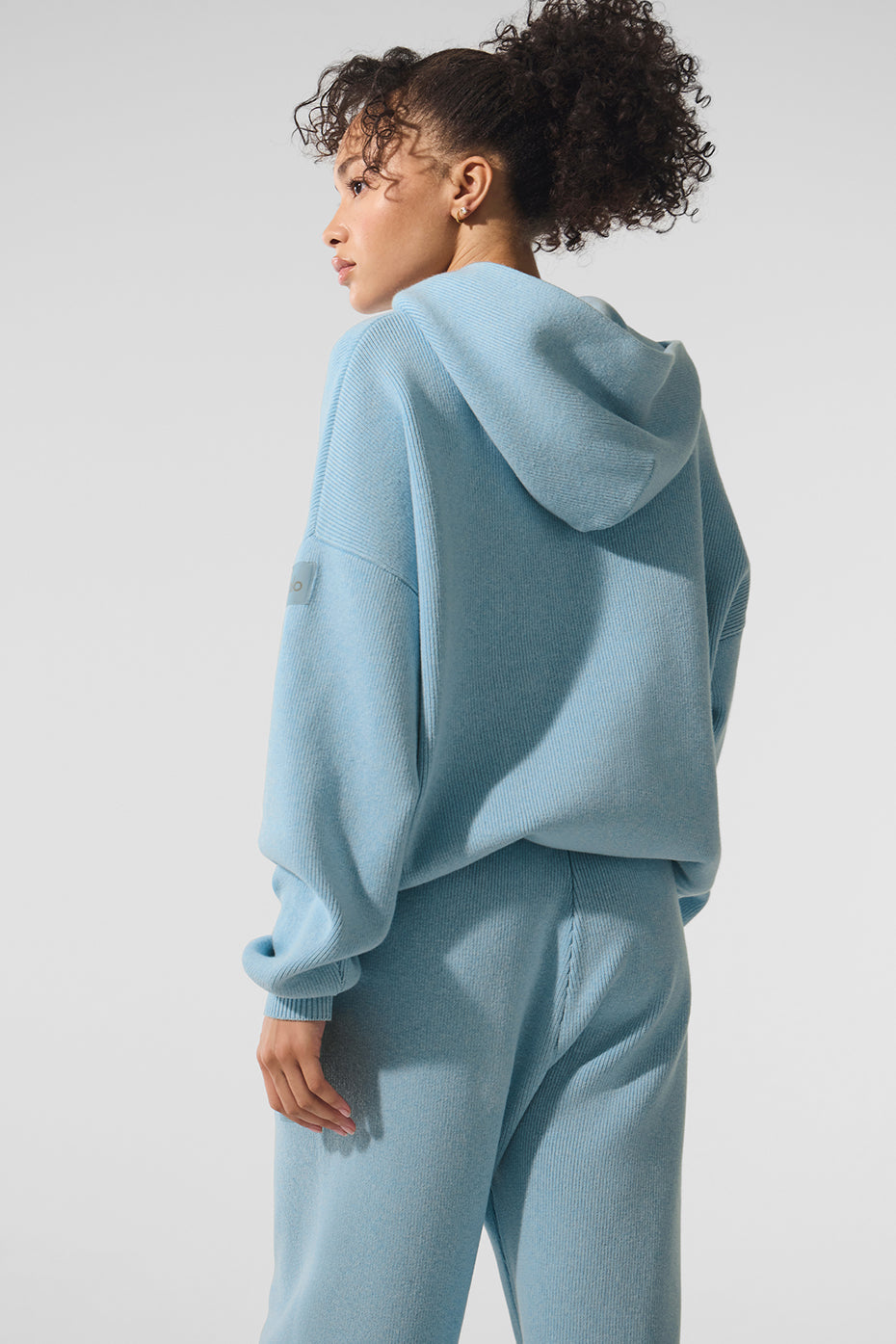 Scholar Hooded Sweater - Celestial Blue Heather image 3