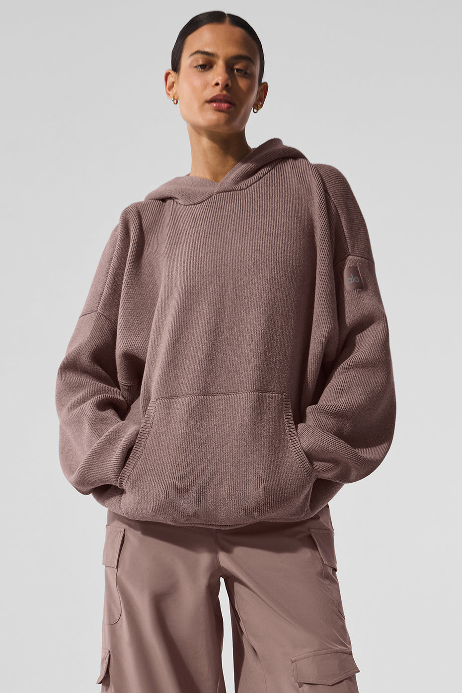 Scholar Hooded Sweater - Mushroom Heather image 1