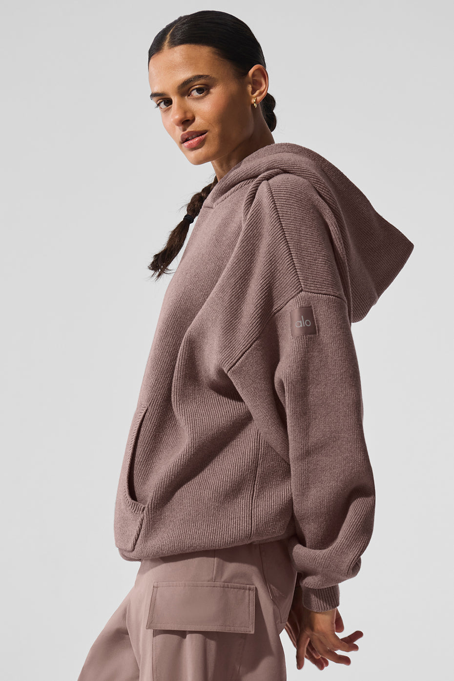 Scholar Hooded Sweater - Mushroom Heather image 3