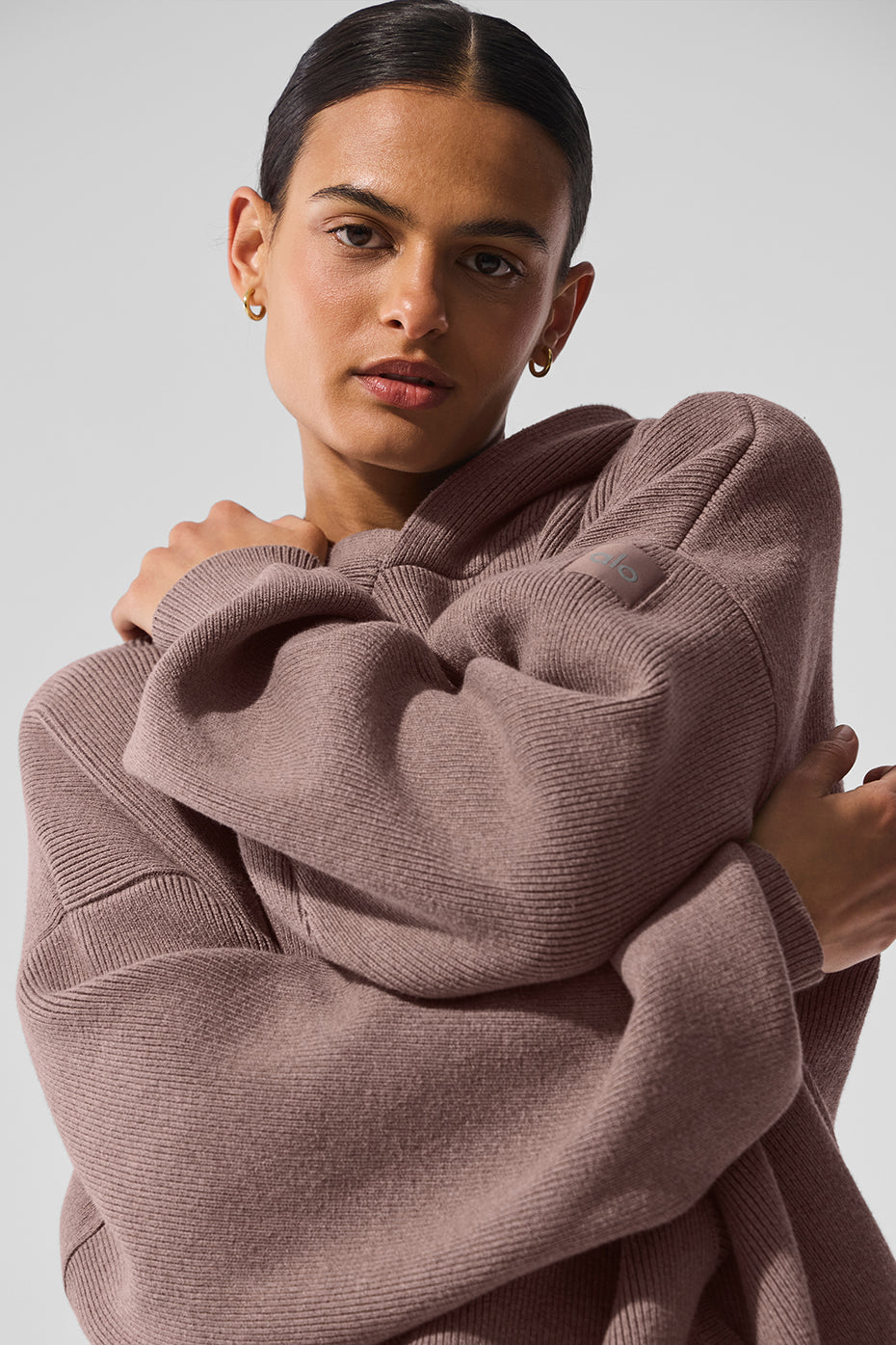 Scholar Hooded Sweater - Mushroom Heather image 4
