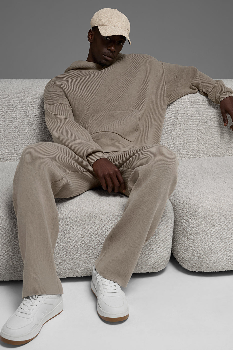 Scholar Hooded Sweater - Light Cocoa image 5