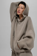 Scholar Hooded Sweater - Light Cocoa image 1