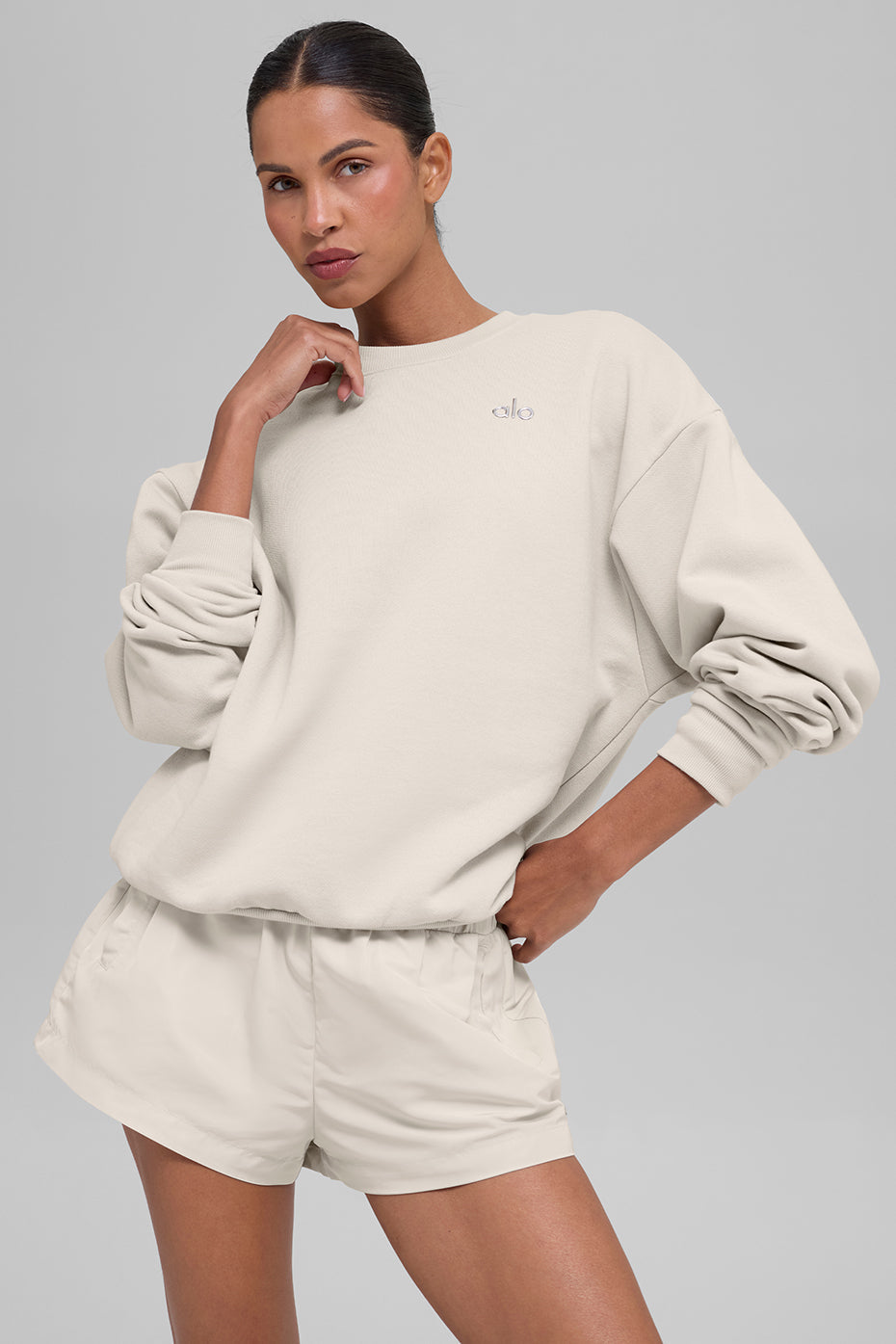 Accolade Crew Neck Pullover - Bone image 1