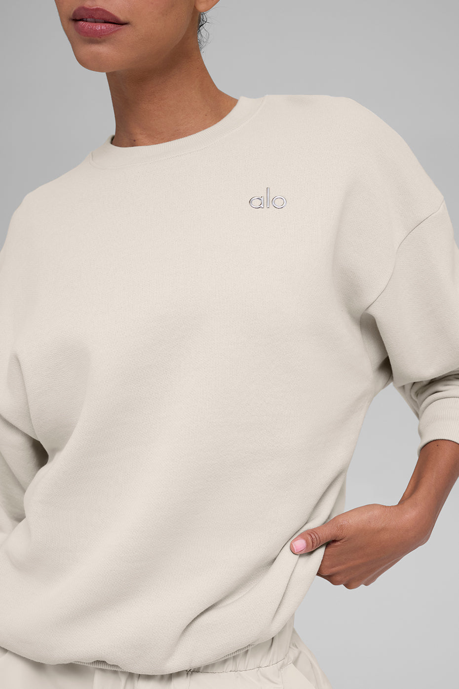 Accolade Crew Neck Pullover - Bone image 3