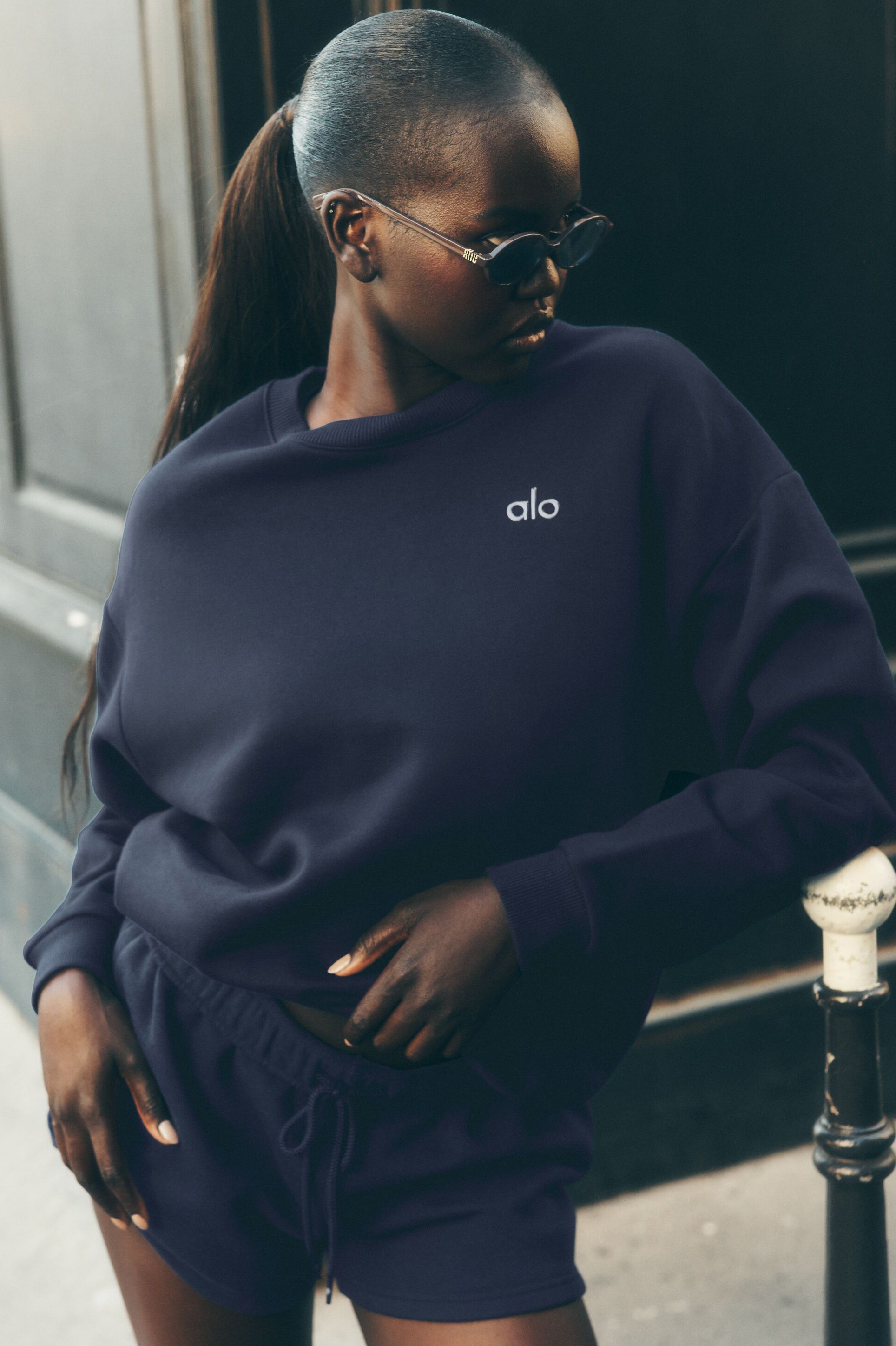 Accolade Crew Neck Pullover - Navy image 1