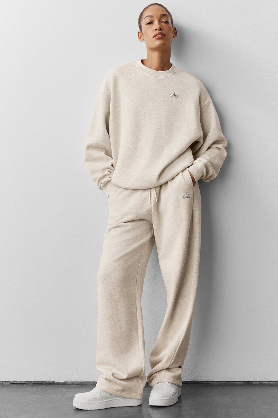 Accolade Crew Neck Pullover - Oatmeal Heather image 5