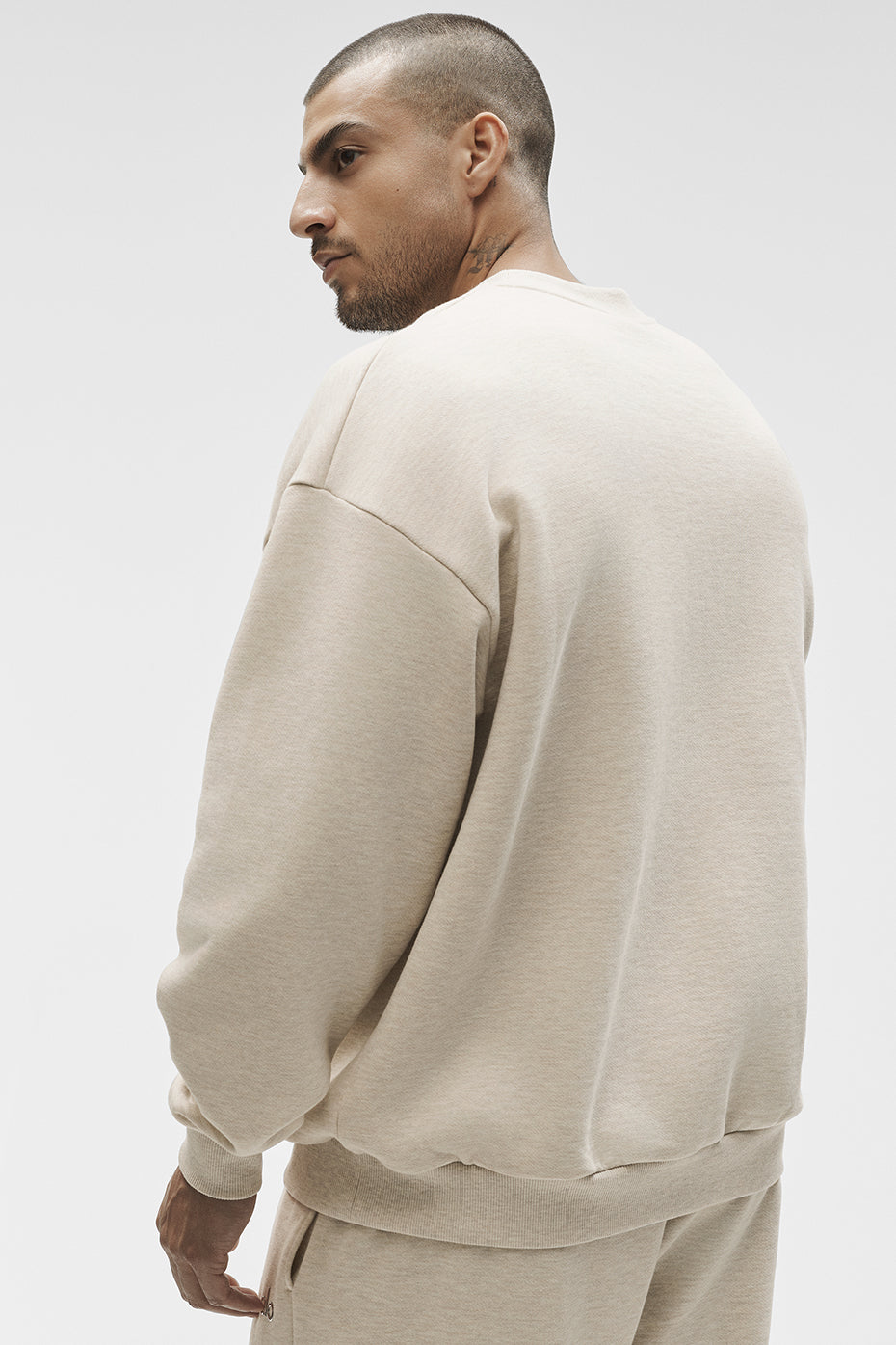 Accolade Crew Neck Pullover - Oatmeal Heather image 2