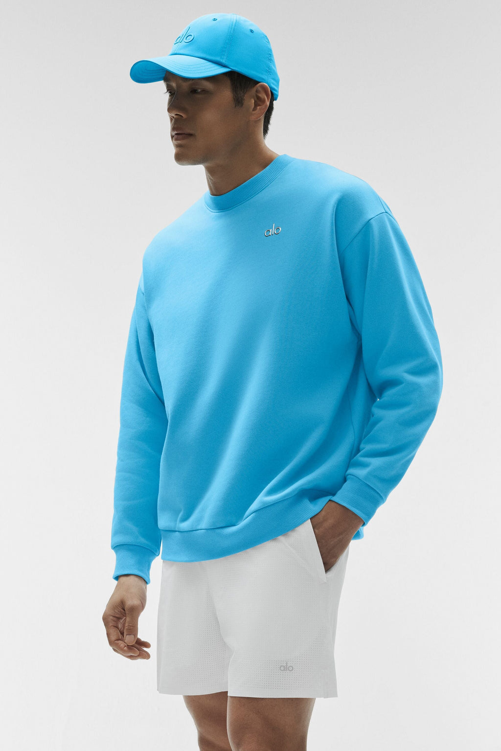 Accolade Crew Neck Pullover - Azure Blue image 1