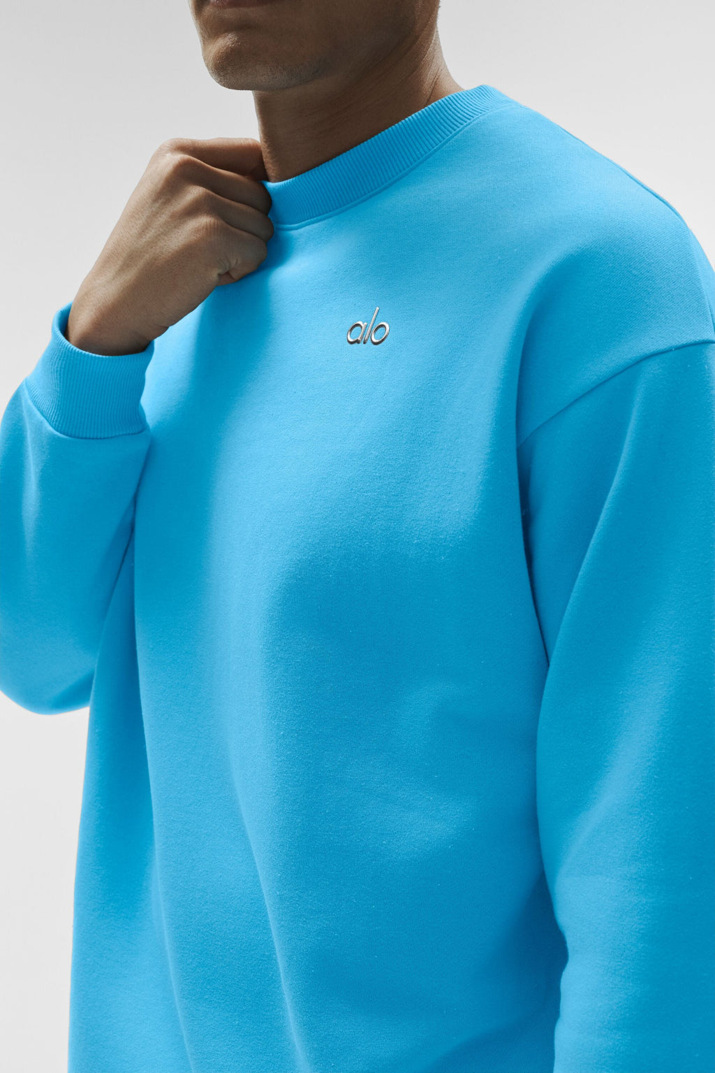 Accolade Crew Neck Pullover - Azure Blue image 3