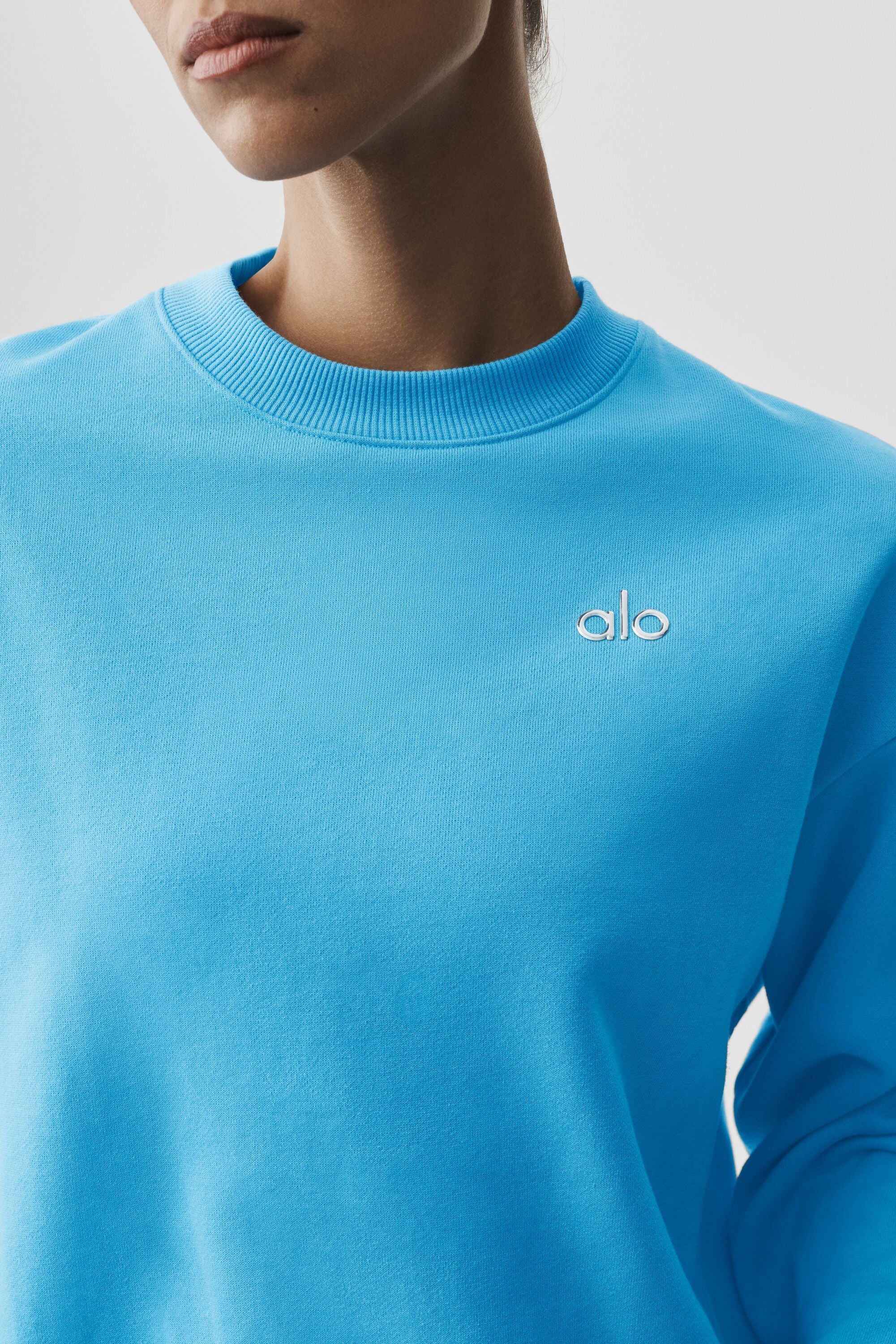 Accolade Crew Neck Pullover - Azure Blue image 4