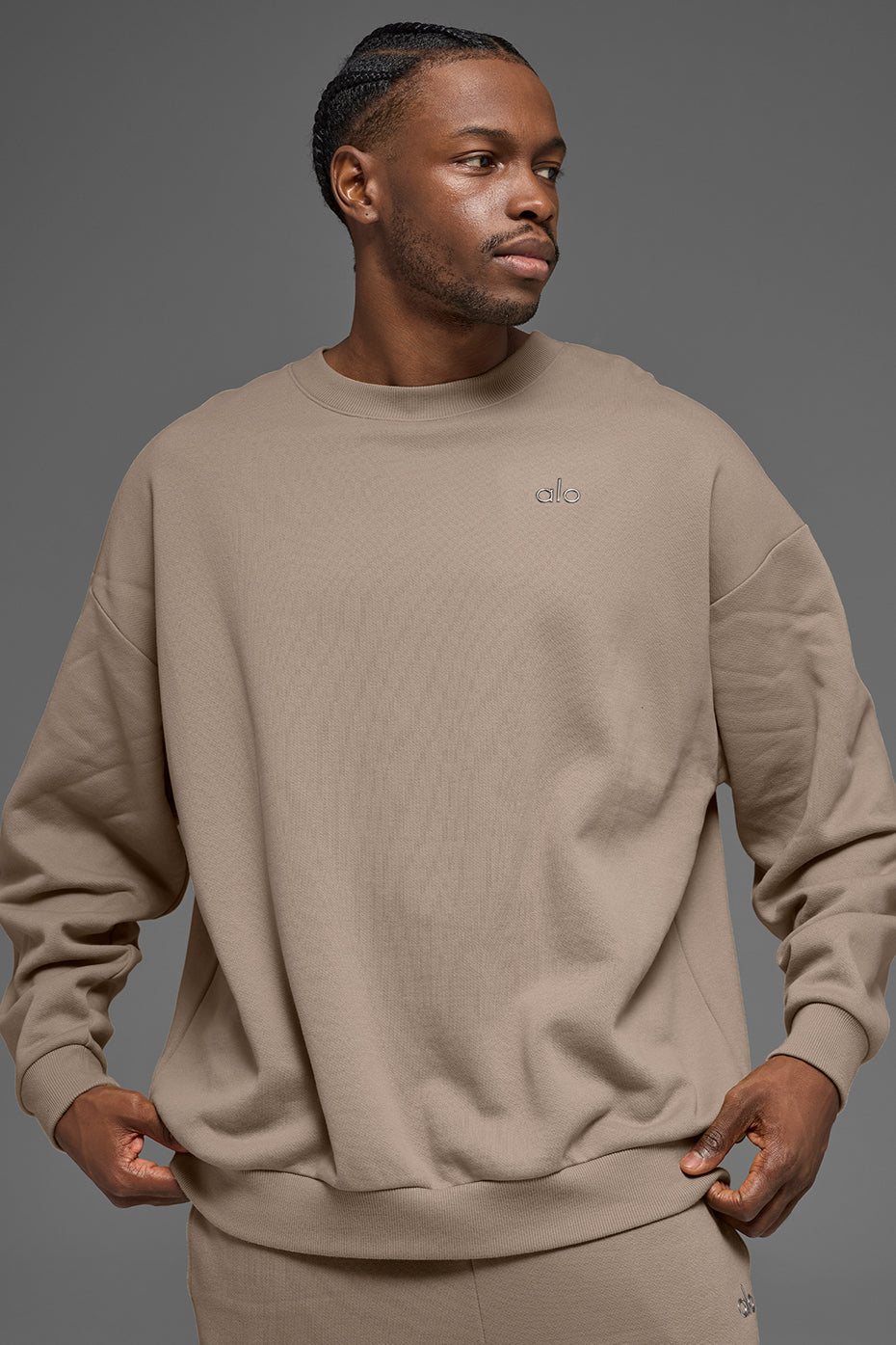 Accolade Crew Neck Pullover - Gravel image 1