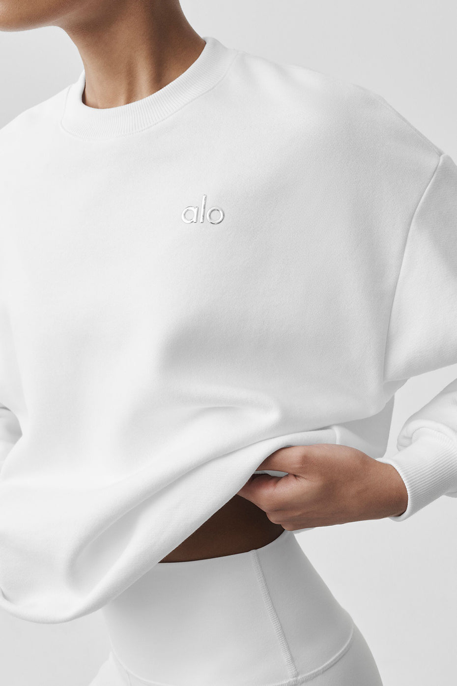 Accolade Crew Neck Pullover - White image 4
