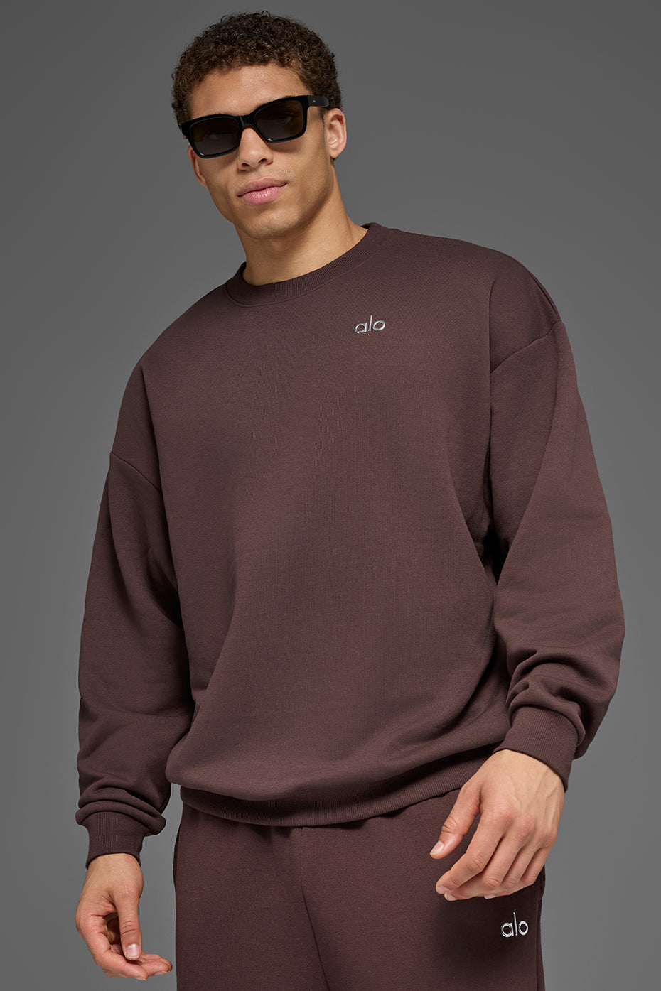 Accolade Crew Neck Pullover - Brownstone image 1