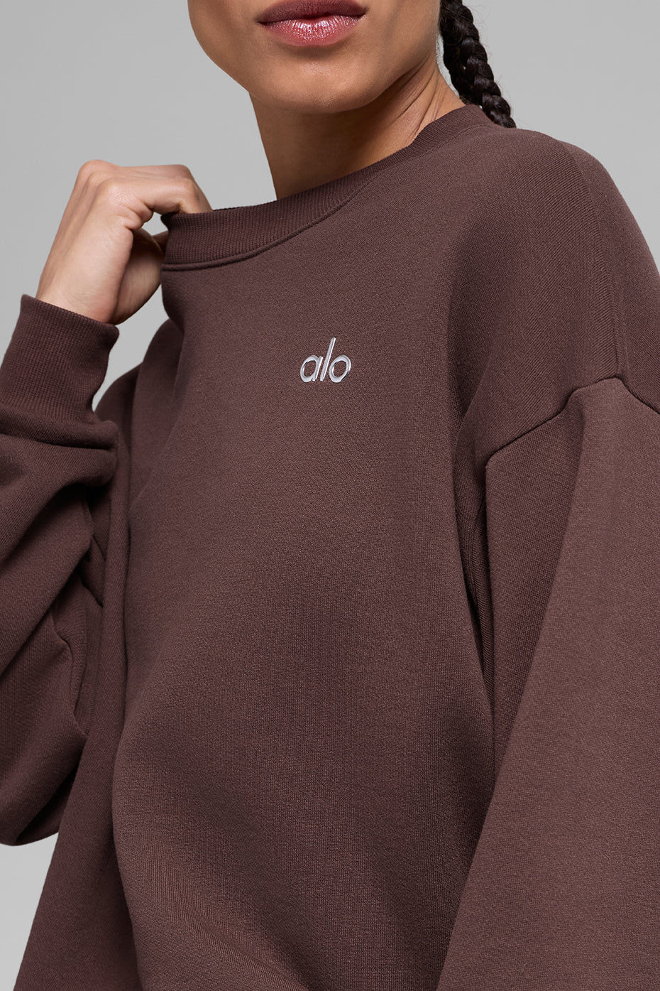 Accolade Crew Neck Pullover - Brownstone image 3