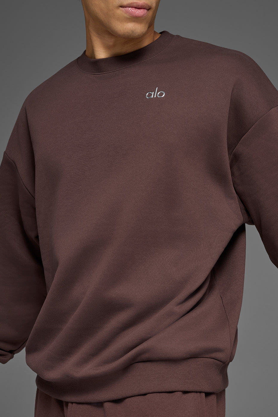 Accolade Crew Neck Pullover - Brownstone image 3