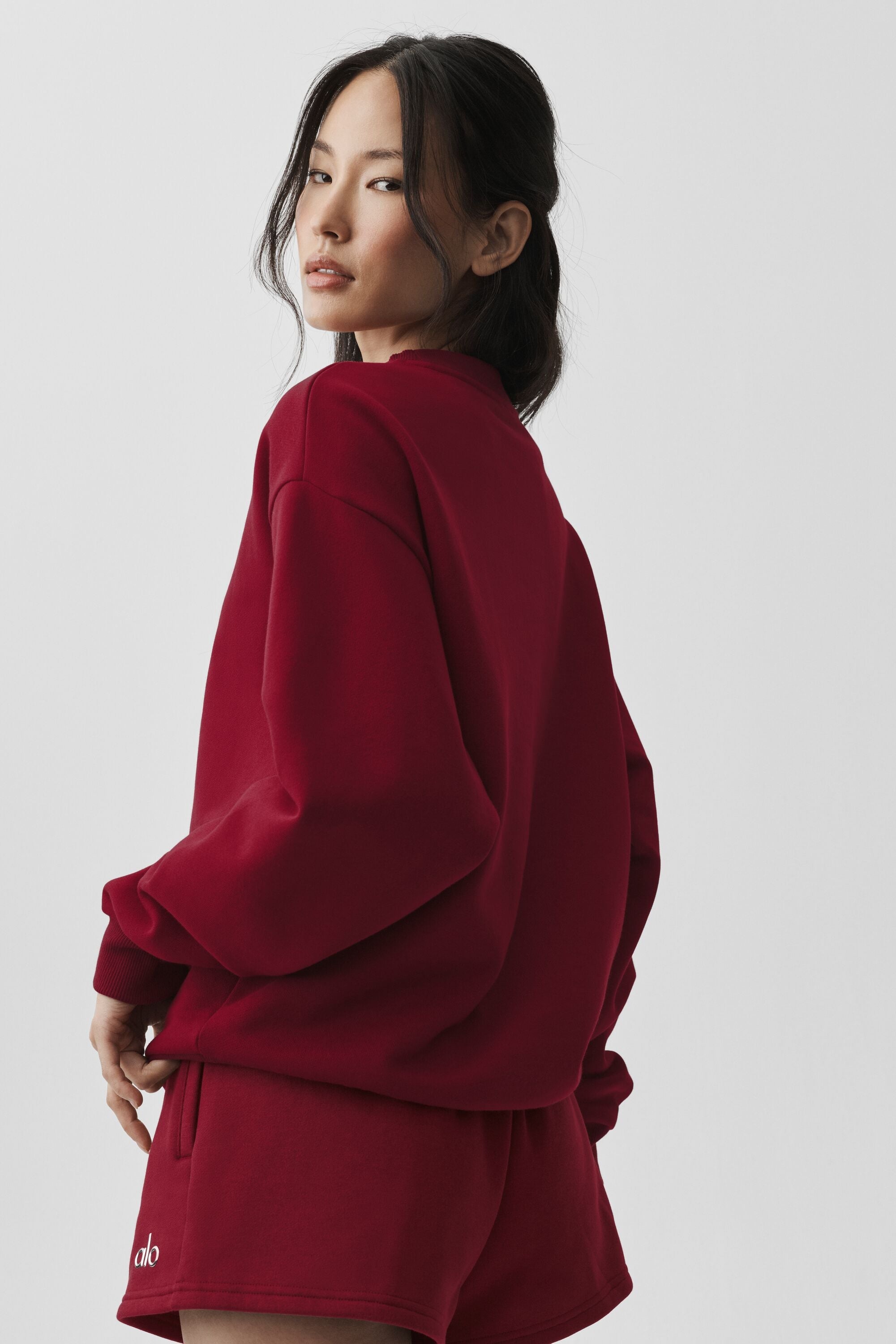 Accolade Crew Neck Pullover - Summer Romance Red image 2