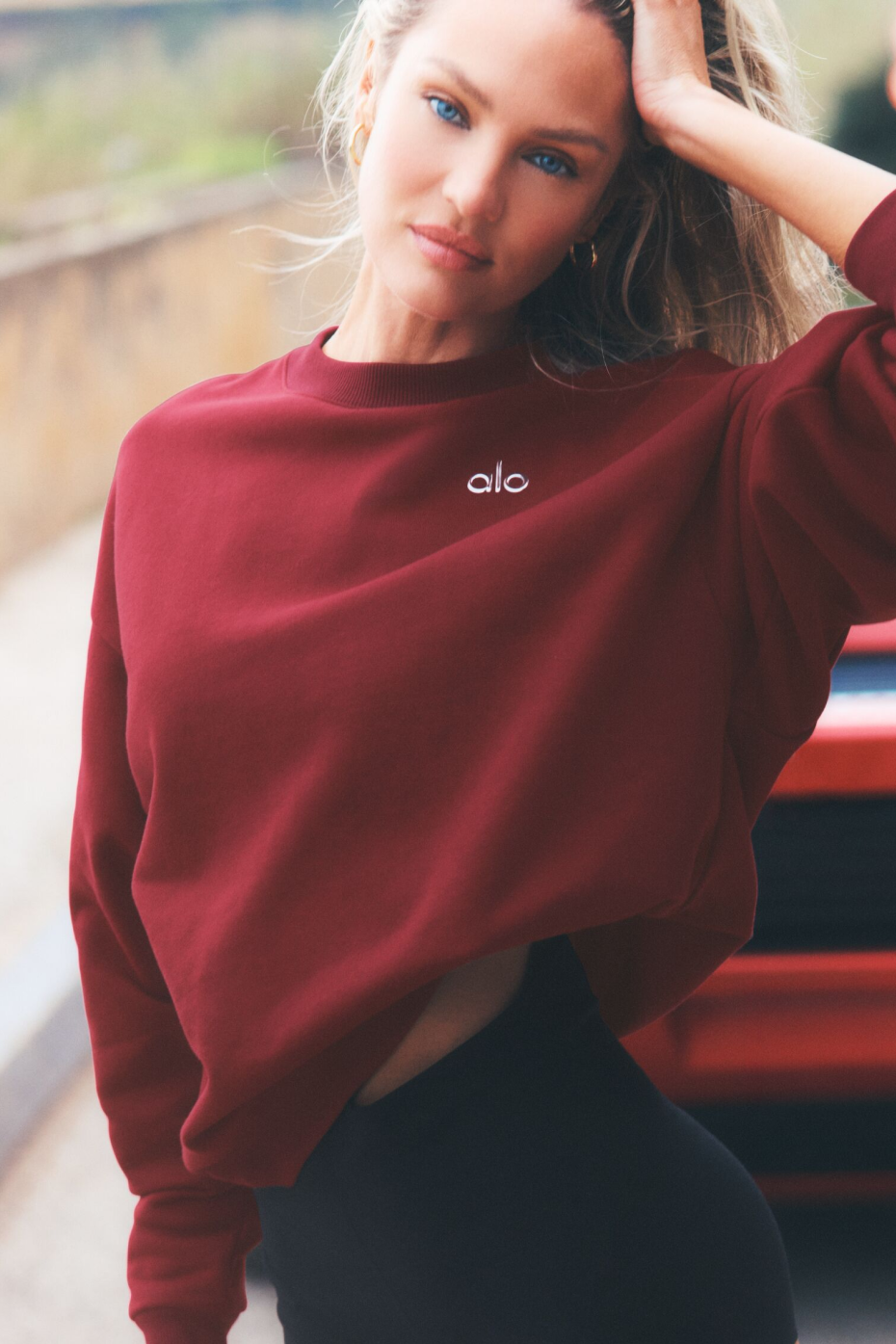 Accolade Crew Neck Pullover - Summer Romance Red image 1