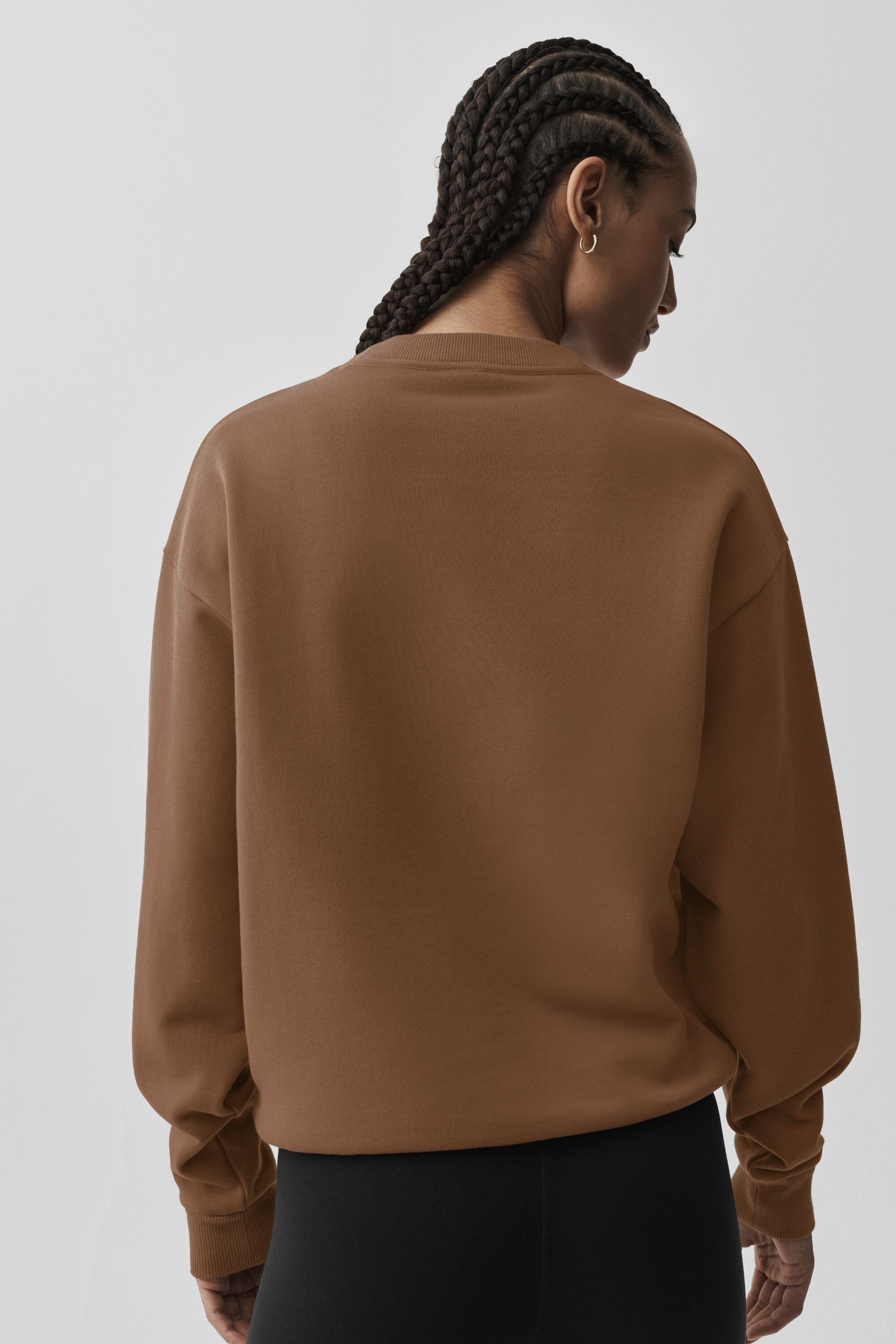 Accolade Crew Neck Pullover - Sun Kissed Brown image 2