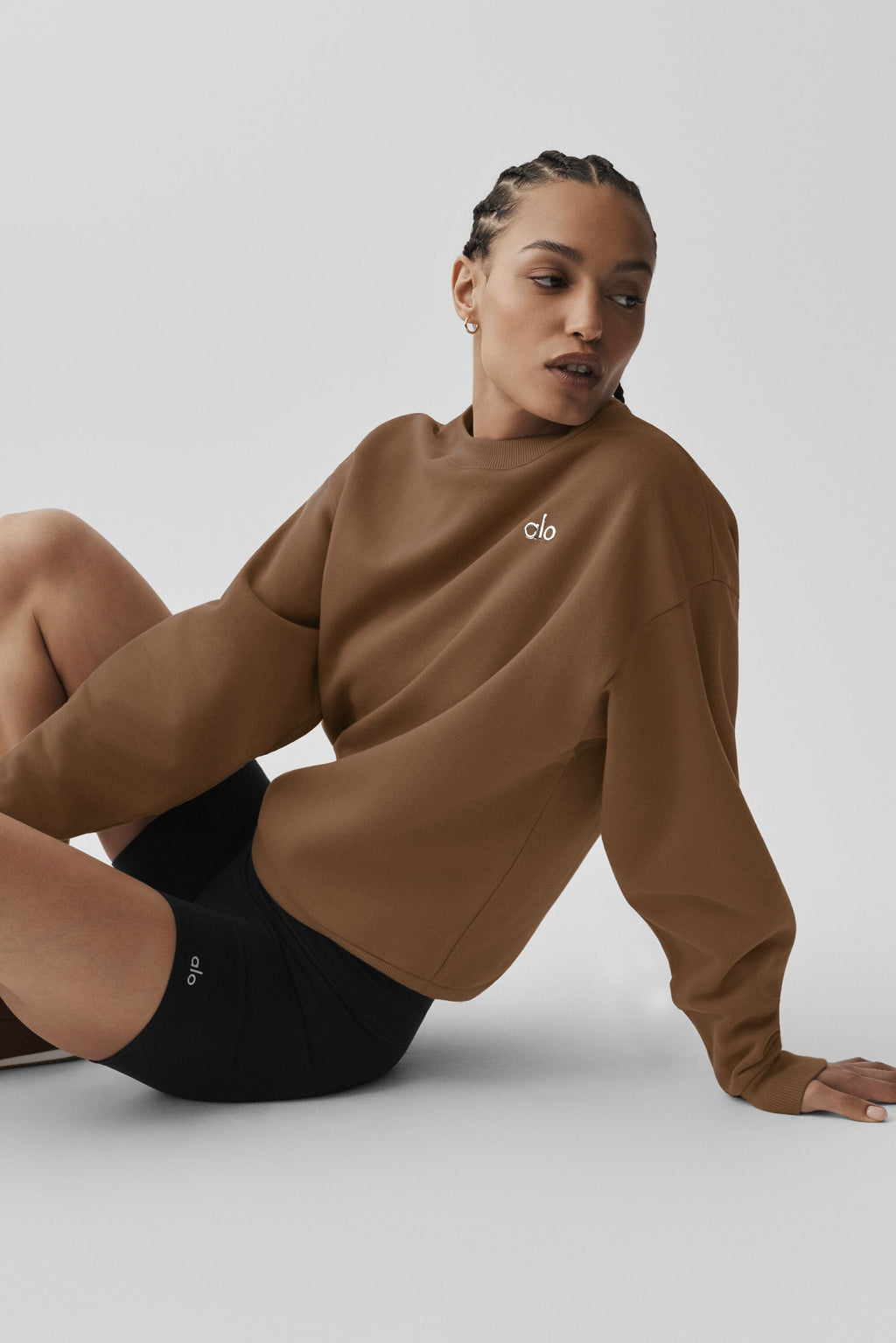 Accolade Crew Neck Pullover - Sun Kissed Brown image 4