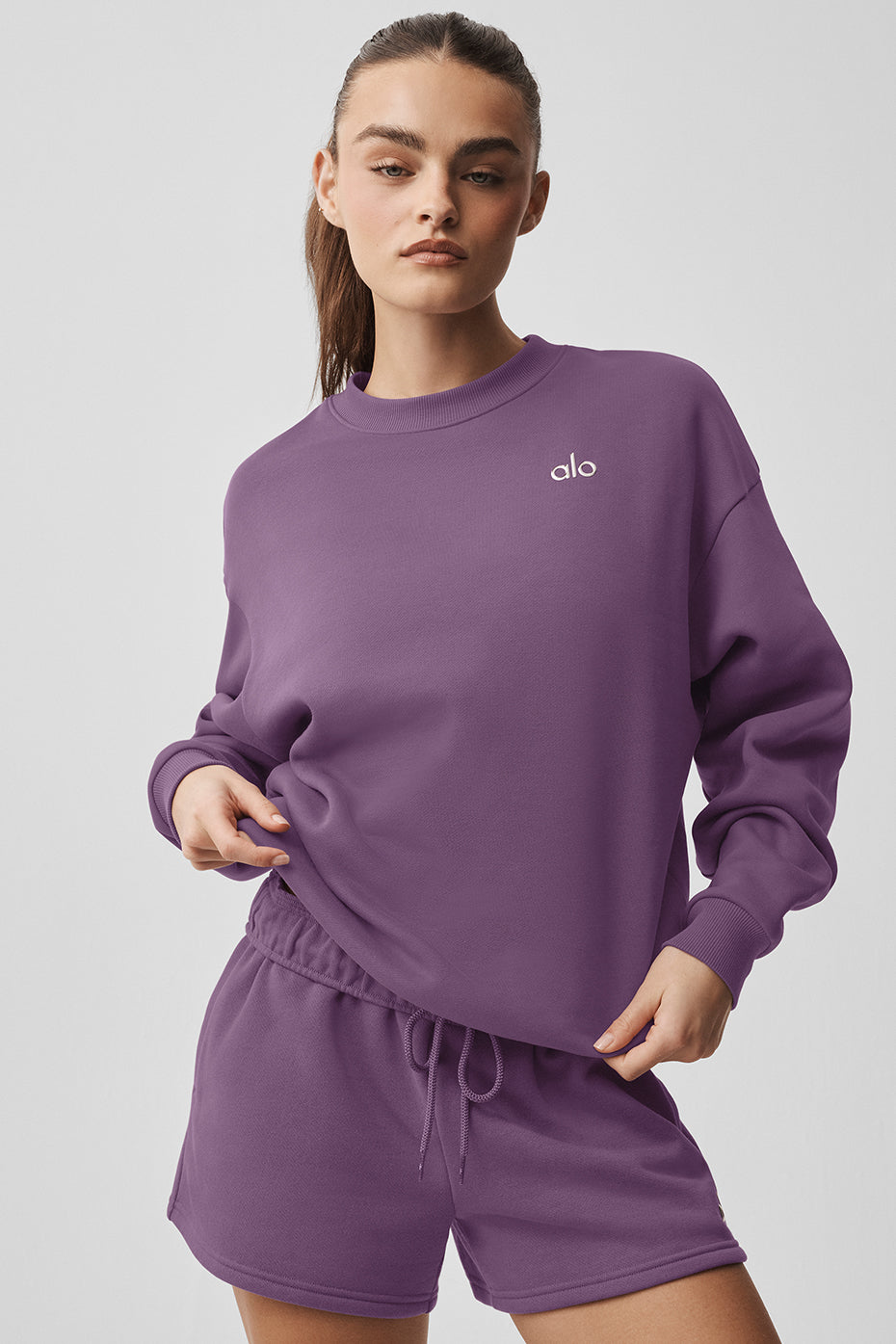Accolade Crew Neck Pullover - Plum Kiss image 1