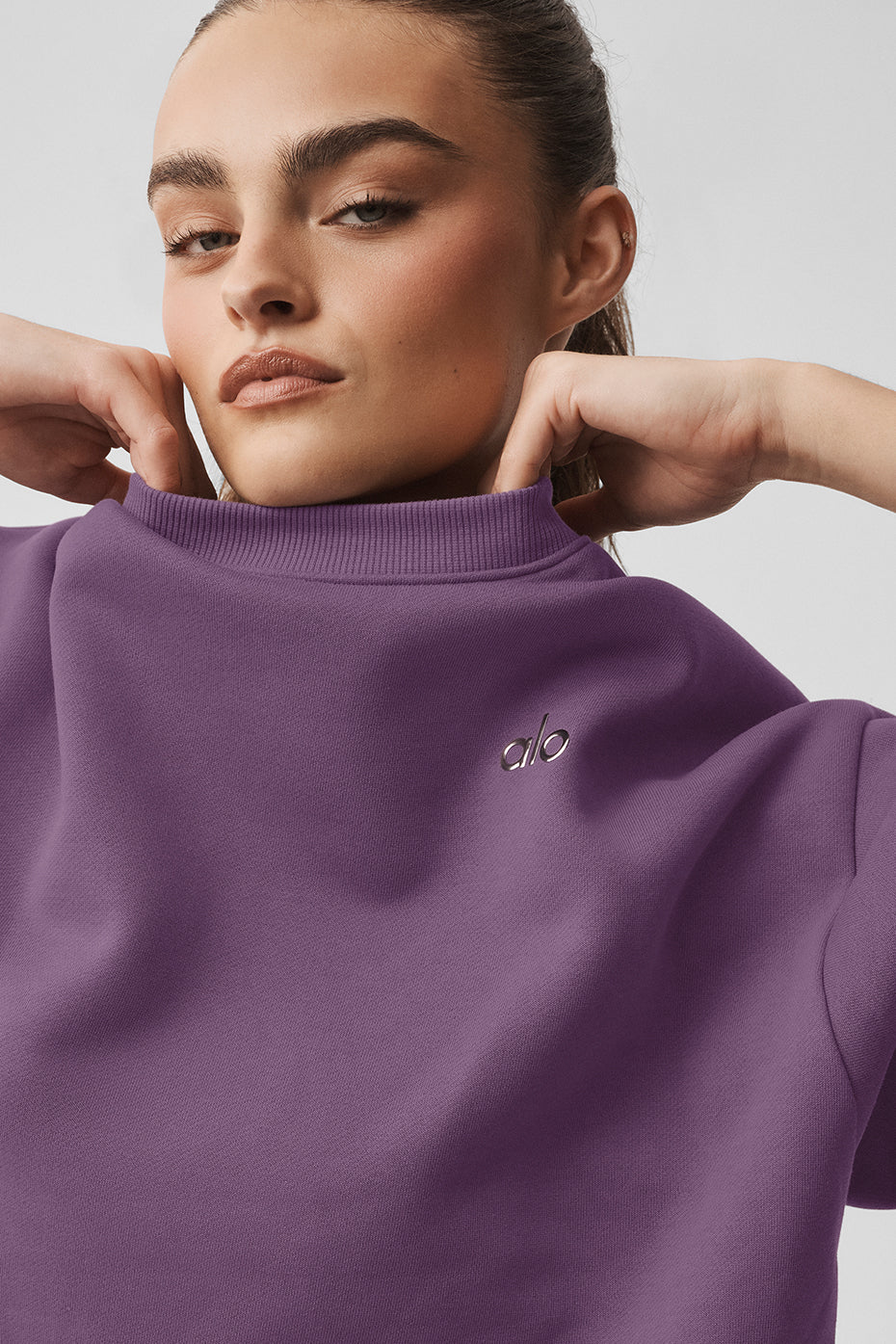 Accolade Crew Neck Pullover - Plum Kiss image 3