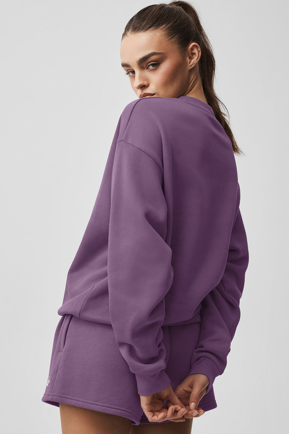 Accolade Crew Neck Pullover - Plum Kiss image 2