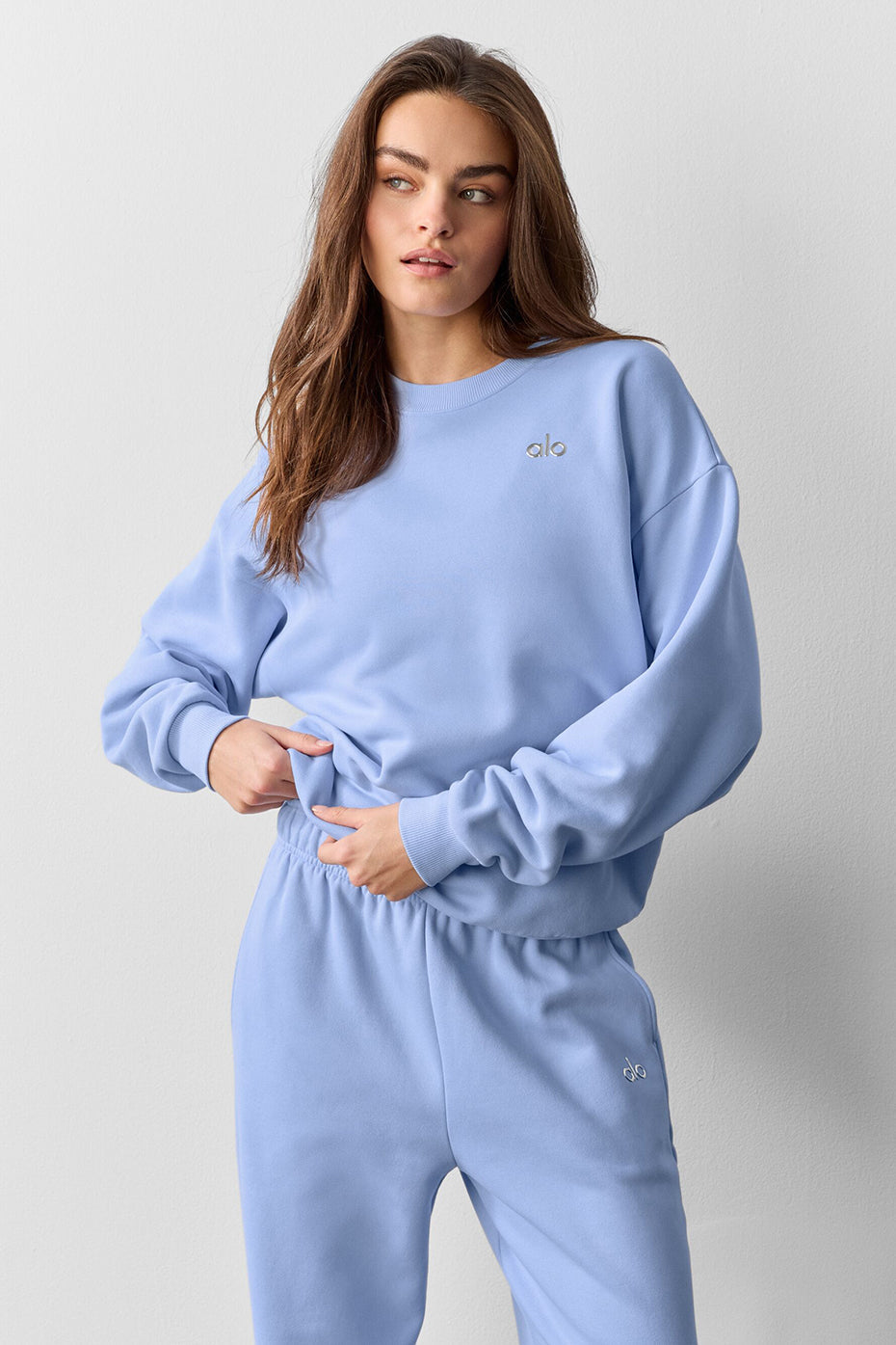 Accolade Crew Neck Pullover - Light Provence Blue image 3