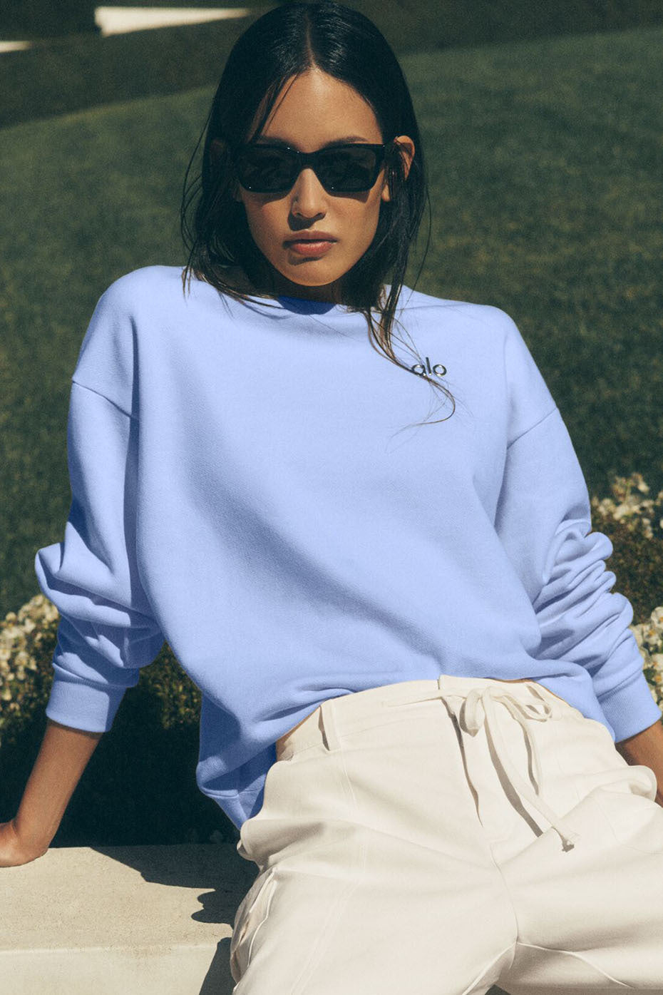 Accolade Crew Neck Pullover - Light Provence Blue image 1