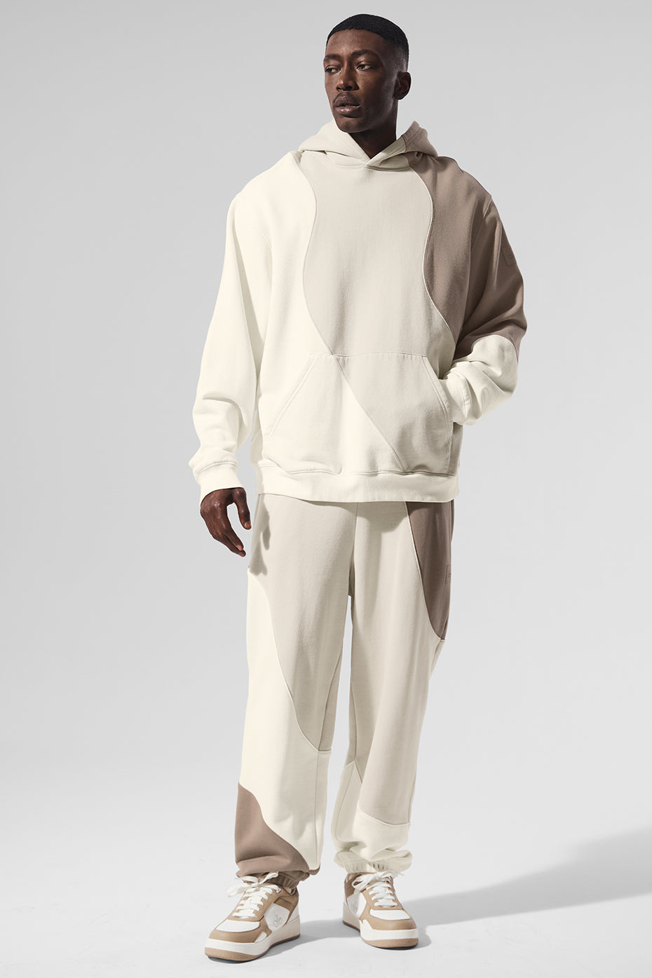 Make Waves Hoodie - Ivory/Bone/Gravel image 1