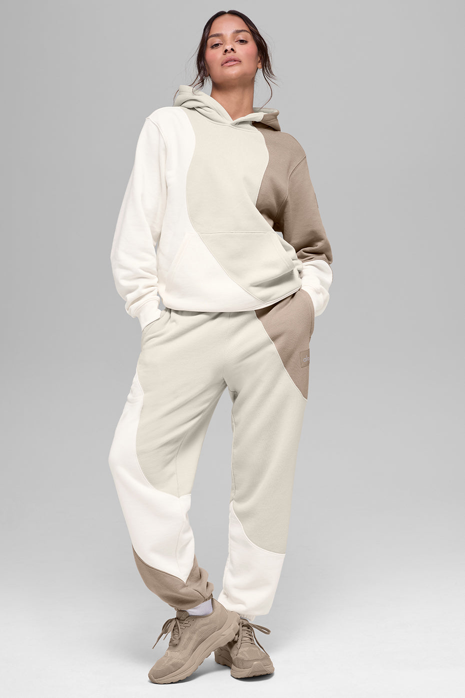 Make Waves Hoodie - Ivory/Bone/Gravel image 1