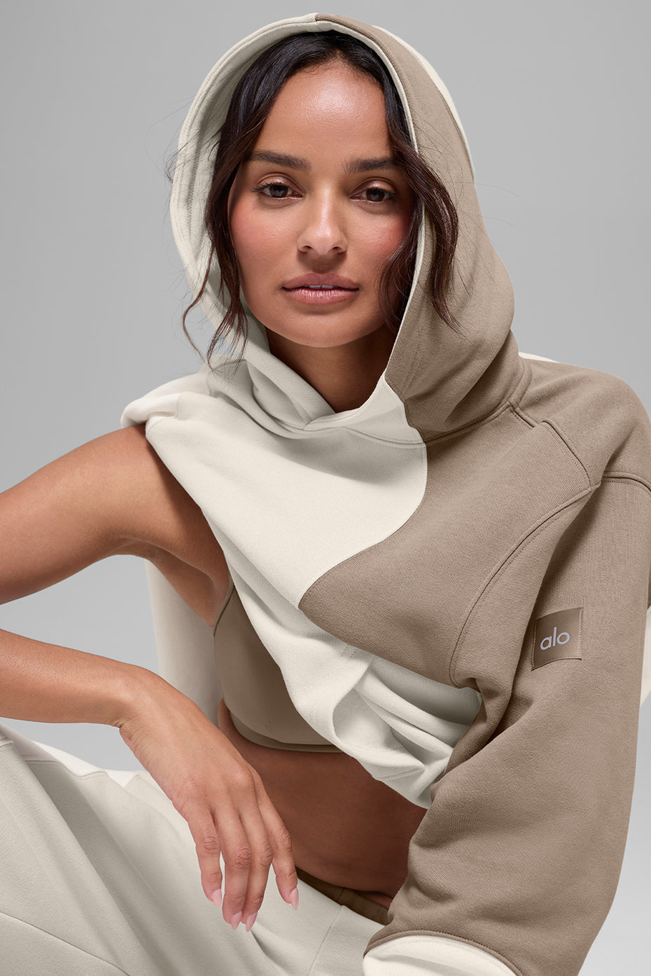 Make Waves Hoodie - Ivory/Bone/Gravel image 3