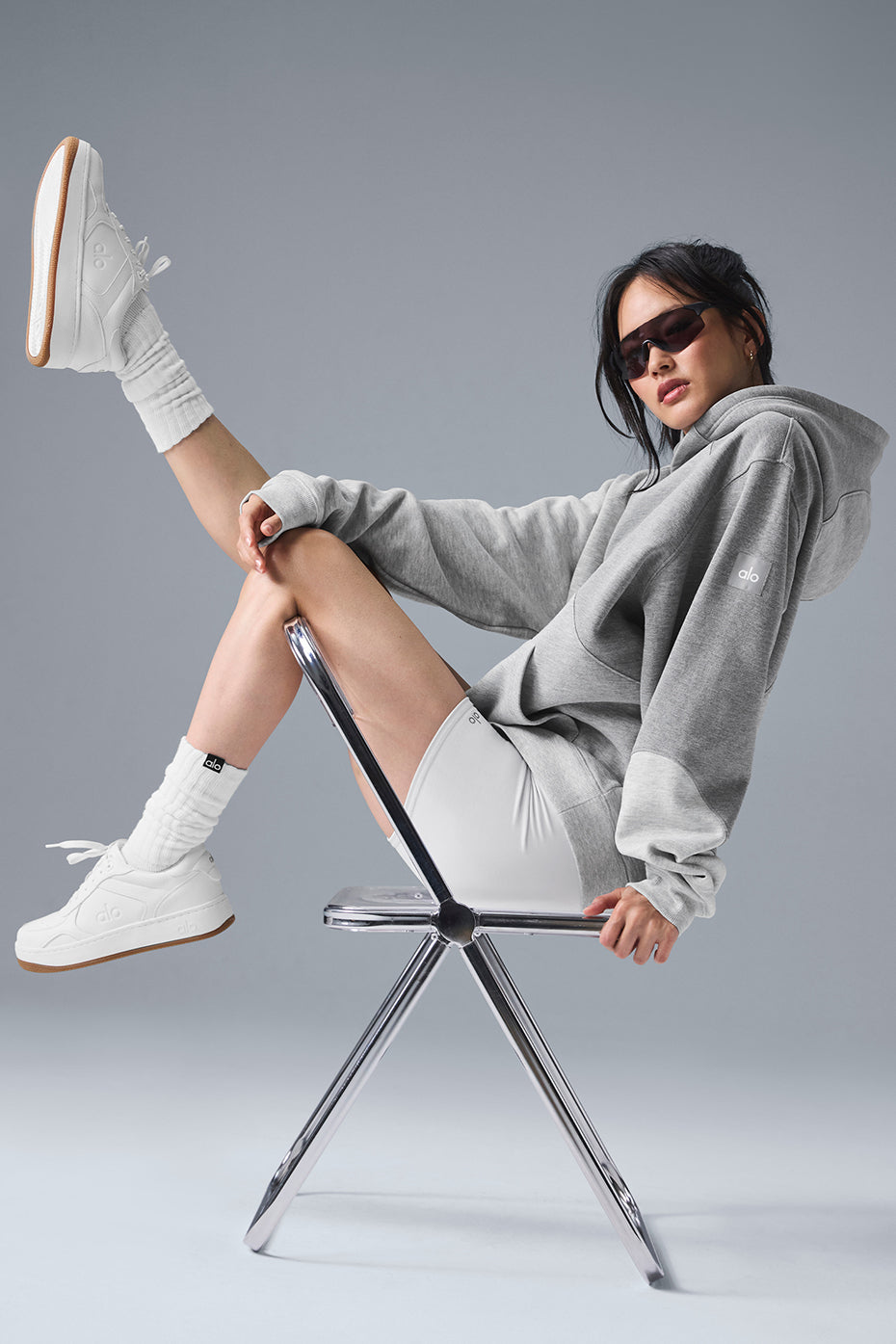 Make Waves Hoodie - Athletic Heather Grey Tonal image 5