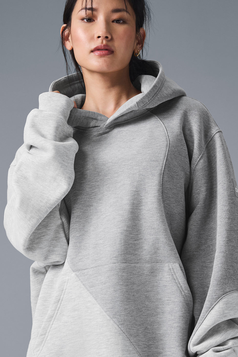 Make Waves Hoodie - Athletic Heather Grey Tonal image 1