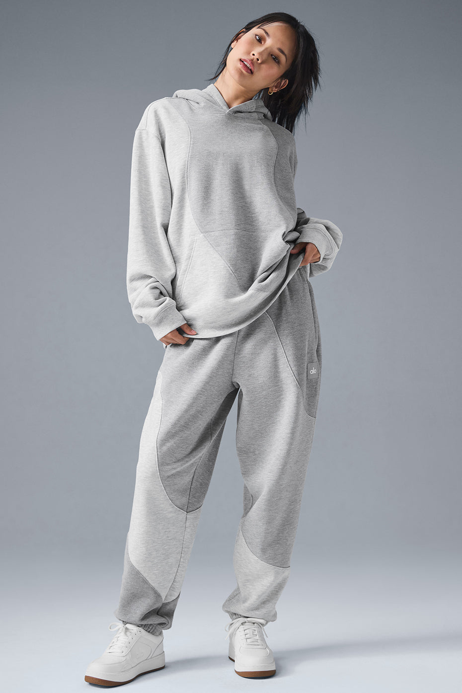 Make Waves Hoodie - Athletic Heather Grey Tonal image 4