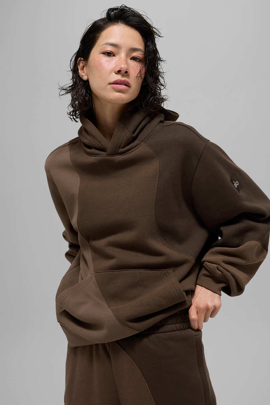 Make Waves Hoodie - Espresso Tonal image 1