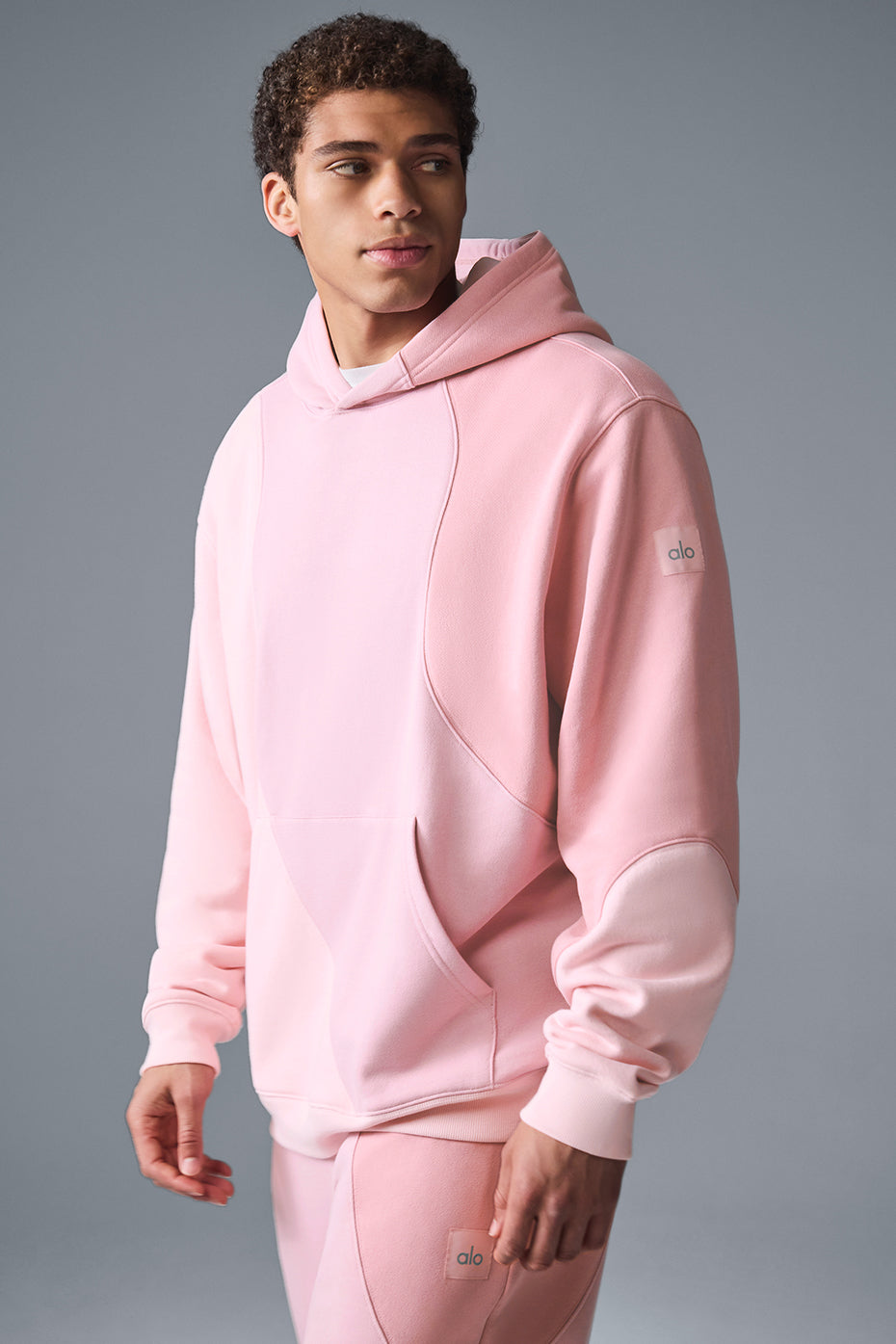 Make Waves Hoodie - Sunset Pink Tonal image 2