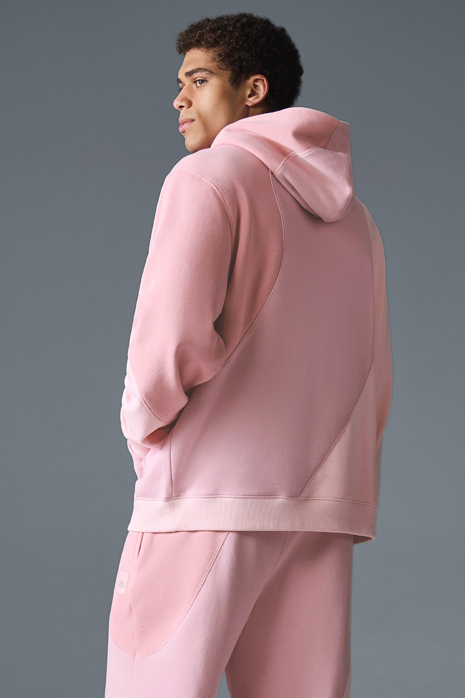 Make Waves Hoodie - Sunset Pink Tonal image 3