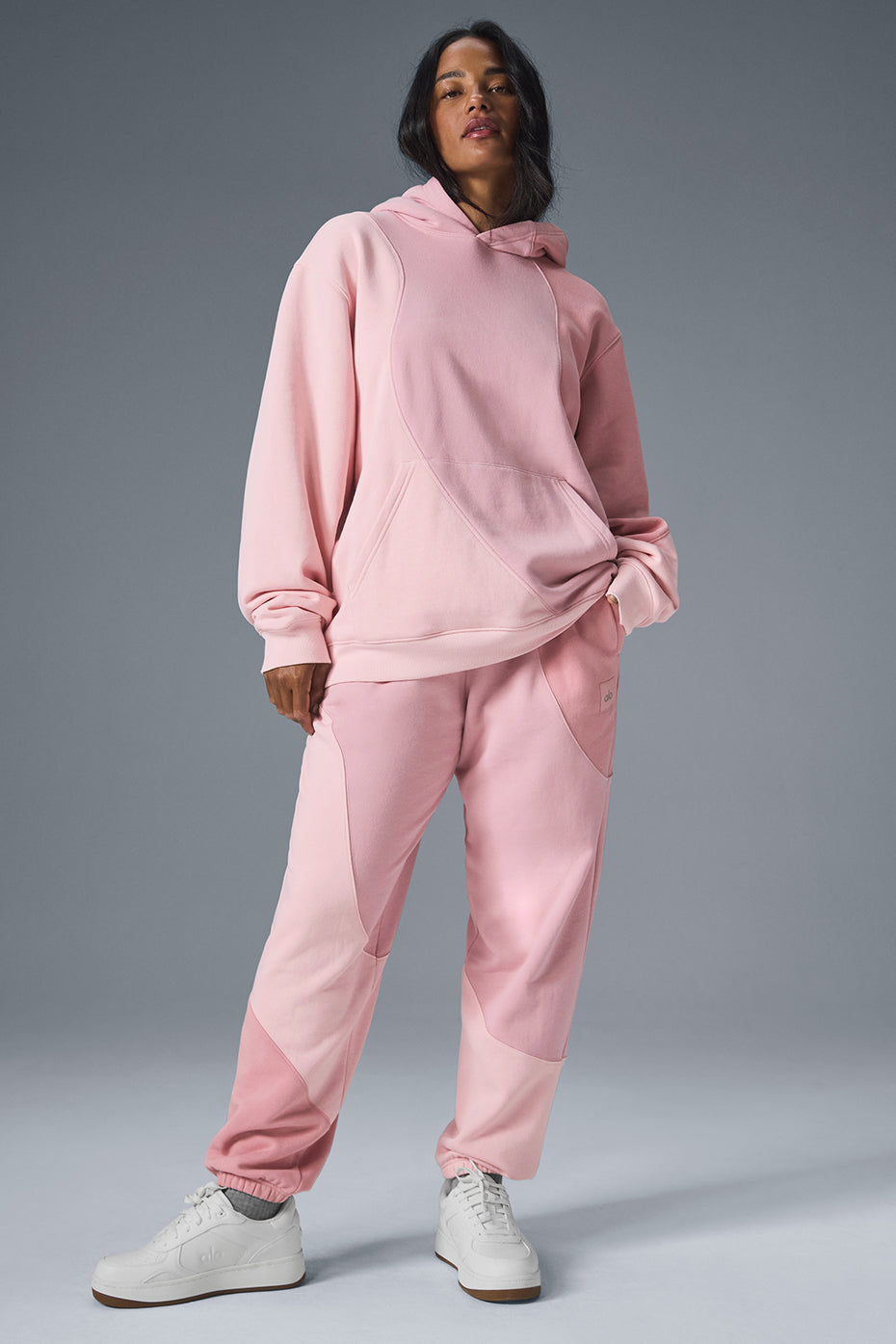 Make Waves Hoodie - Sunset Pink Tonal image 1