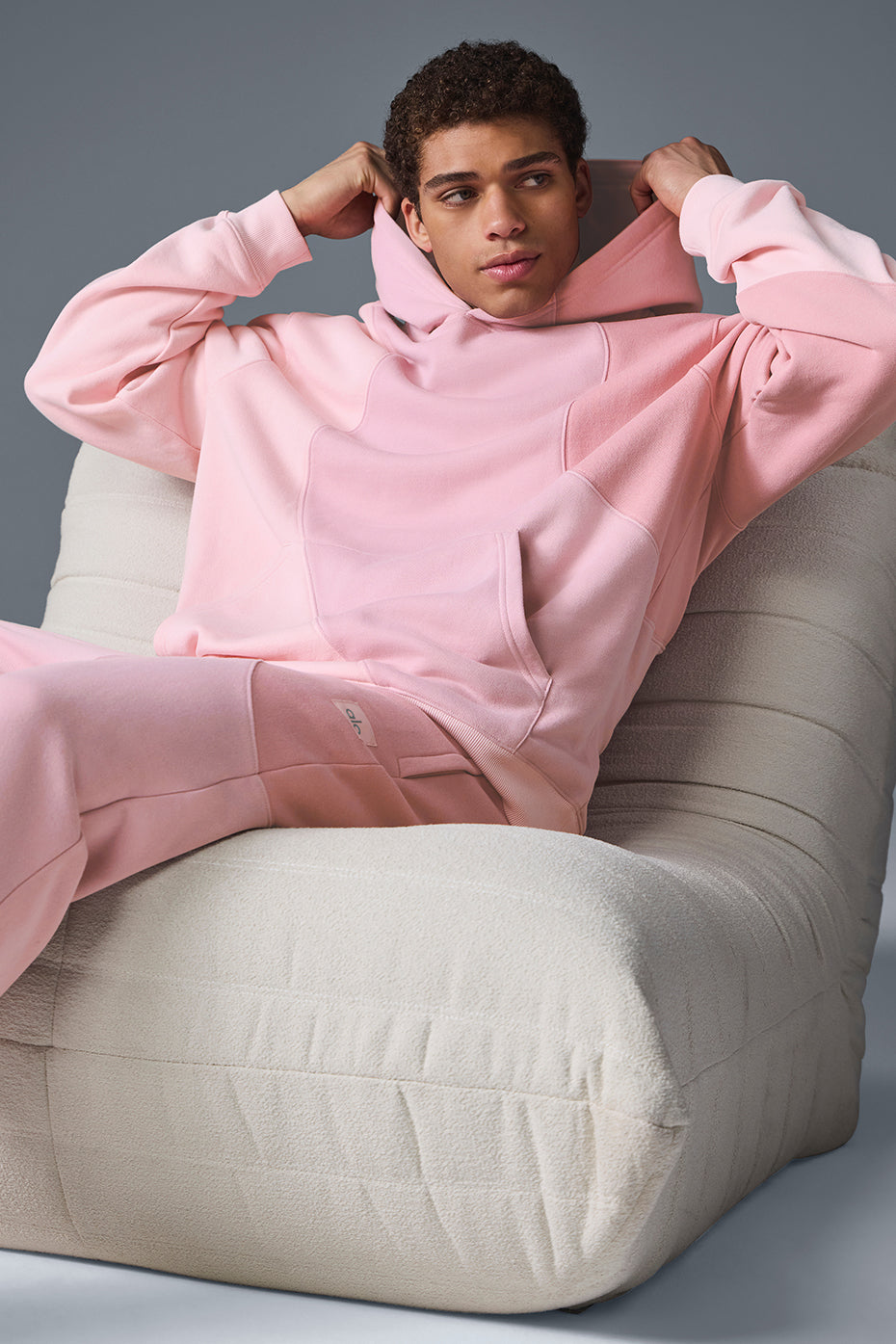 Make Waves Hoodie - Sunset Pink Tonal image 4