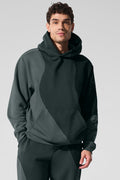 Make Waves Hoodie - Charcoal Green Tonal image 1