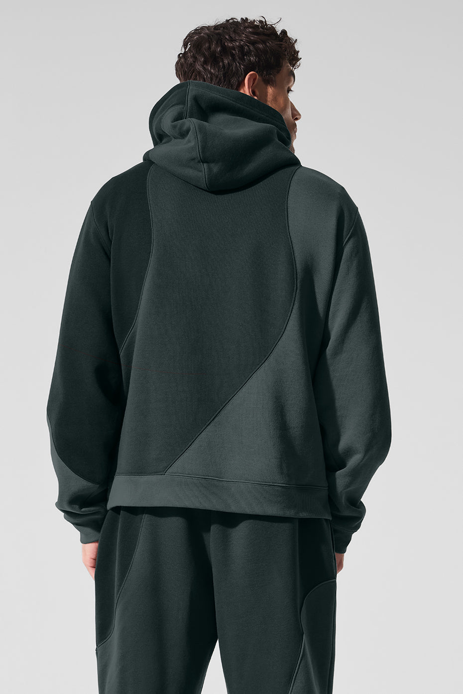 Make Waves Hoodie - Charcoal Green Tonal image 2