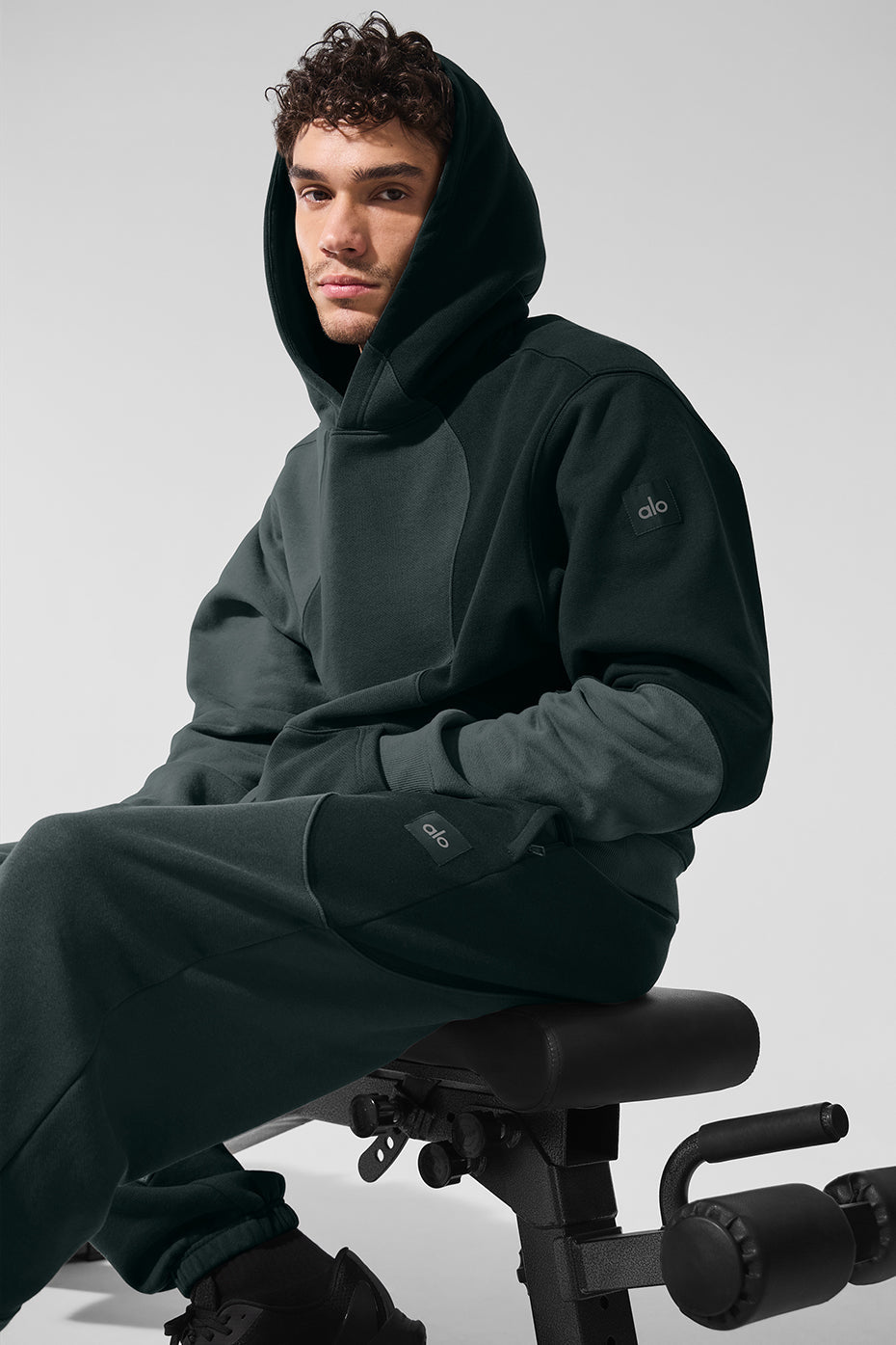 Make Waves Hoodie - Charcoal Green Tonal image 4