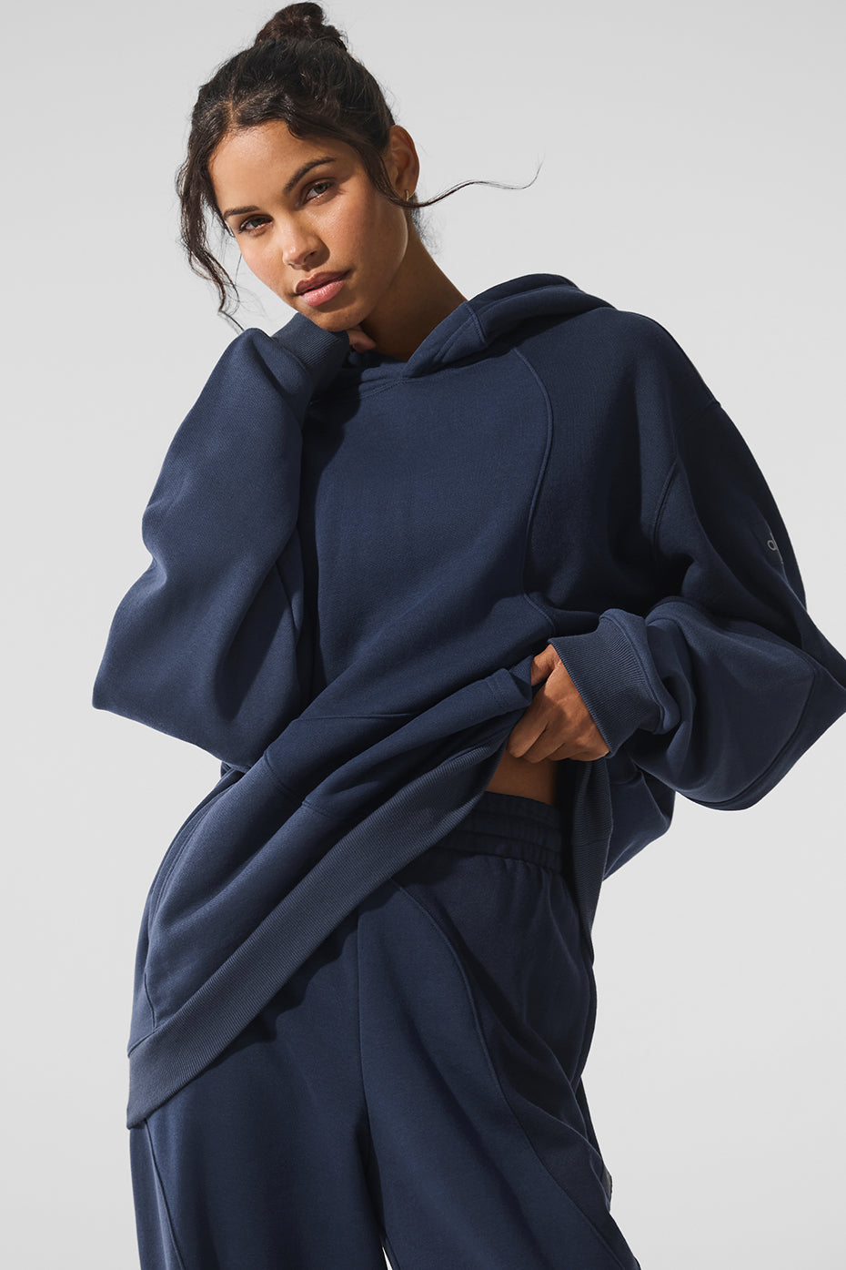 Make Waves Hoodie - Navy Tonal image 1