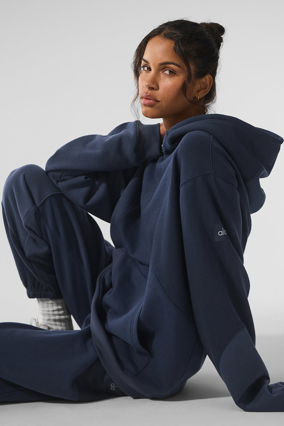 Make Waves Hoodie - Navy Tonal image 3