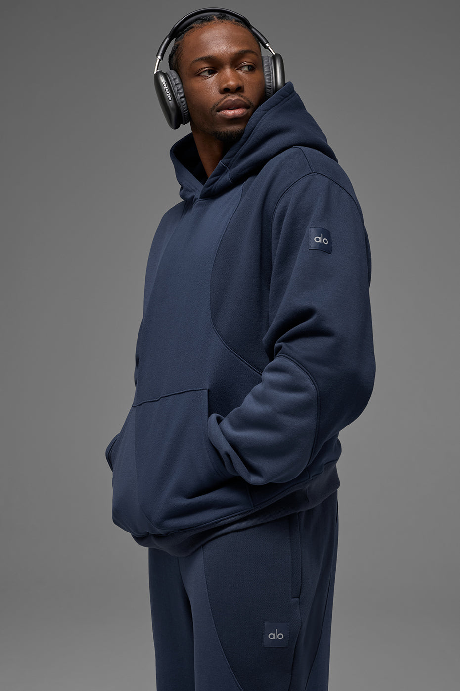 Make Waves Hoodie - Navy Tonal image 1