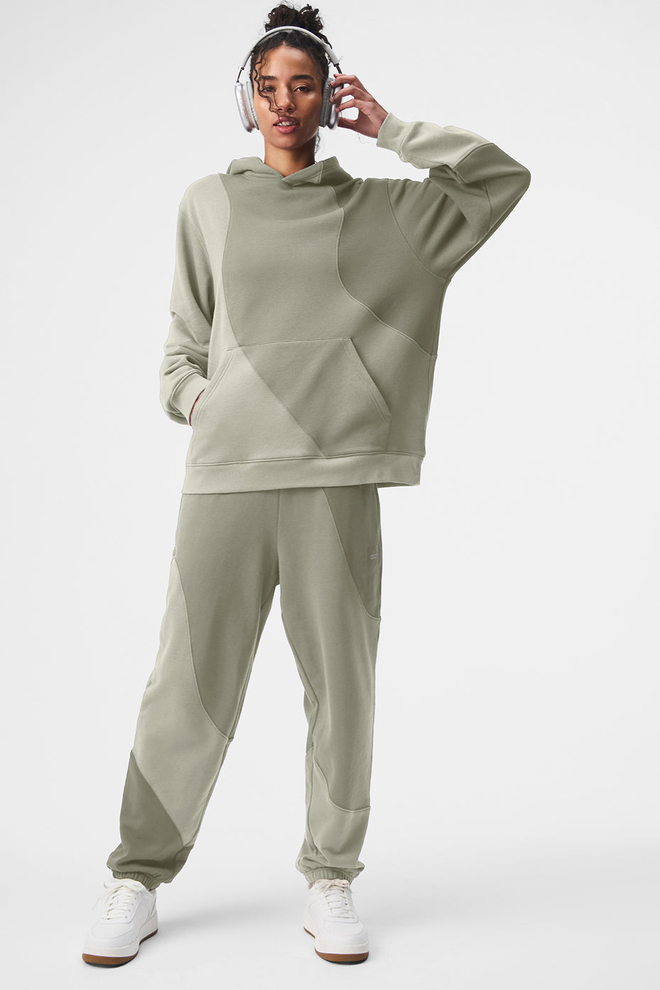 Make Waves Hoodie - Limestone Tonal image 3