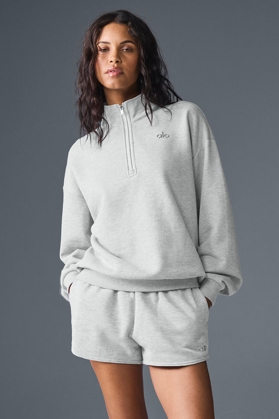Accolade 1/4 Zip Pullover - Athletic Heather Grey image 3